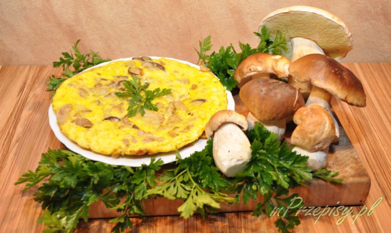 Omlet z borowikami