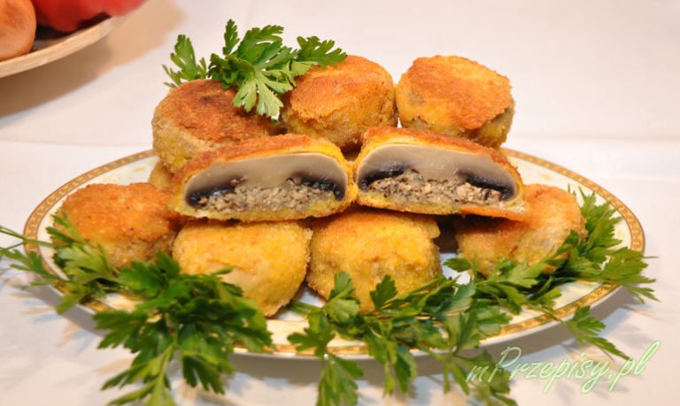 Pieczarki faszerowane
