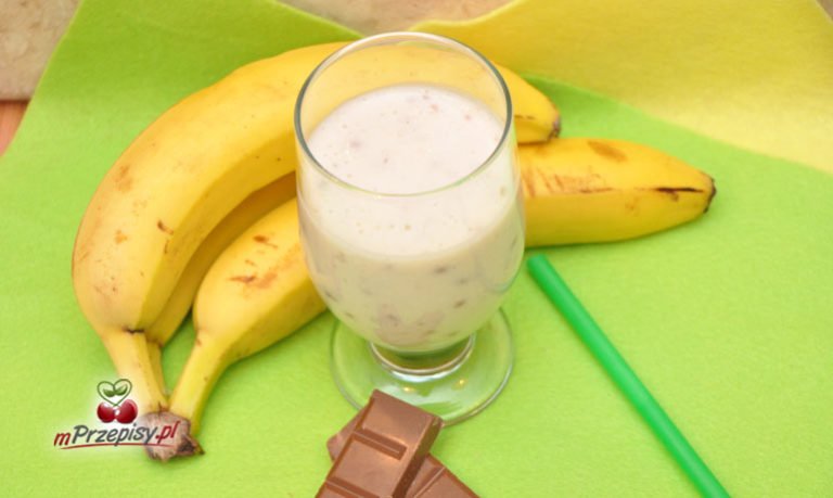 Koktaij bananowy z czekoladą