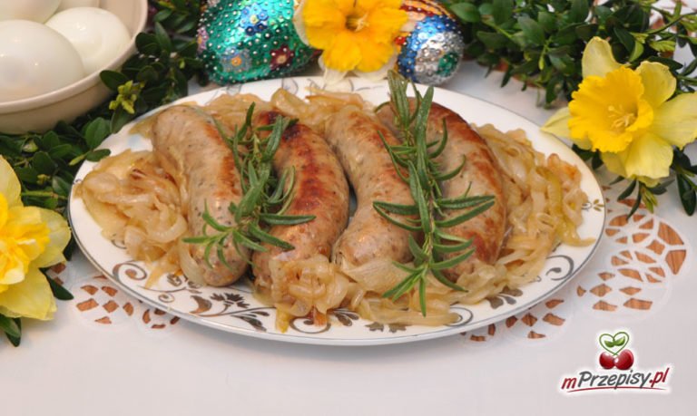 Biała kiełbasa pieczona